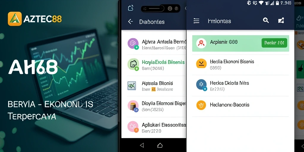 Tampilan antarmuka AZTEC88 yang informatif dan user-friendly.