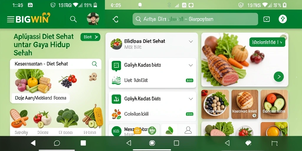 Antarmuka aplikasi BIGWIN yang intuitif dan ramah pengguna.