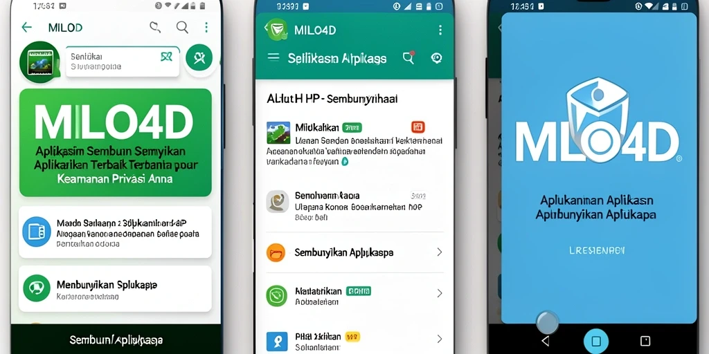 Antarmuka MILO4D yang mudah digunakan untuk menyembunyikan aplikasi.