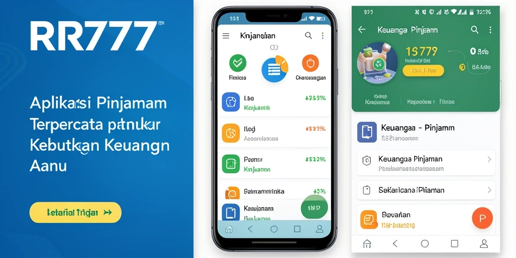 Antarmuka pengguna aplikasi RR777 yang sederhana dan mudah digunakan.