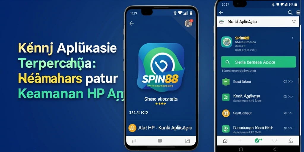 Tampilan antarmuka utama SPIN88 dengan menu kunci aplikasi.